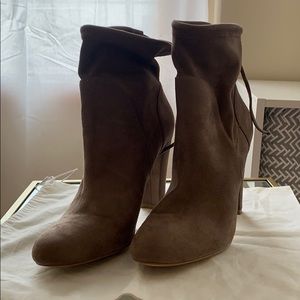 Charles by Charles David Faux suede booties size 9